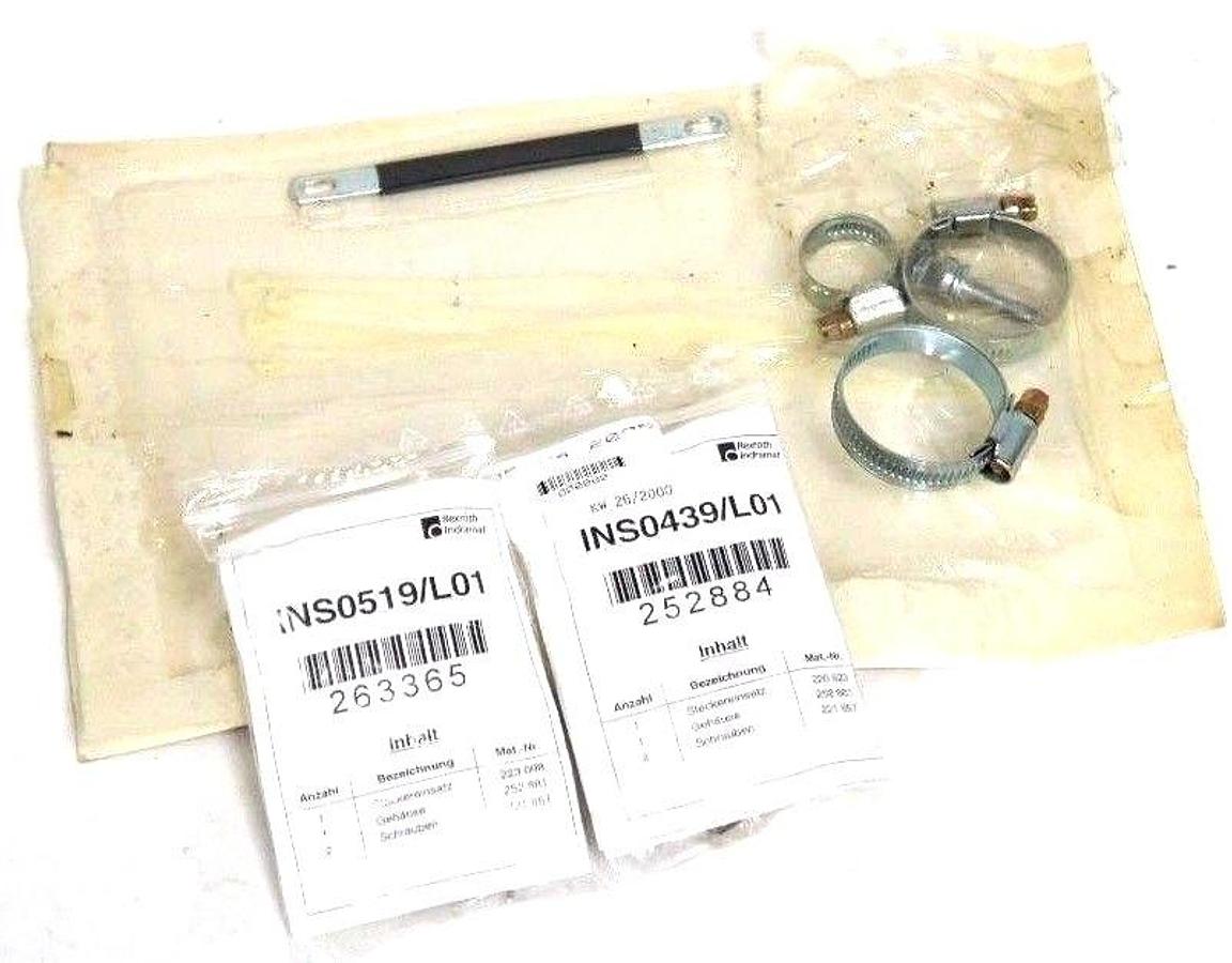 Used NEW REXROTH INDRAMAT INS0439/L01 CONNECTOR MALE INS0519/L01 PLUG W/ EXTRAS