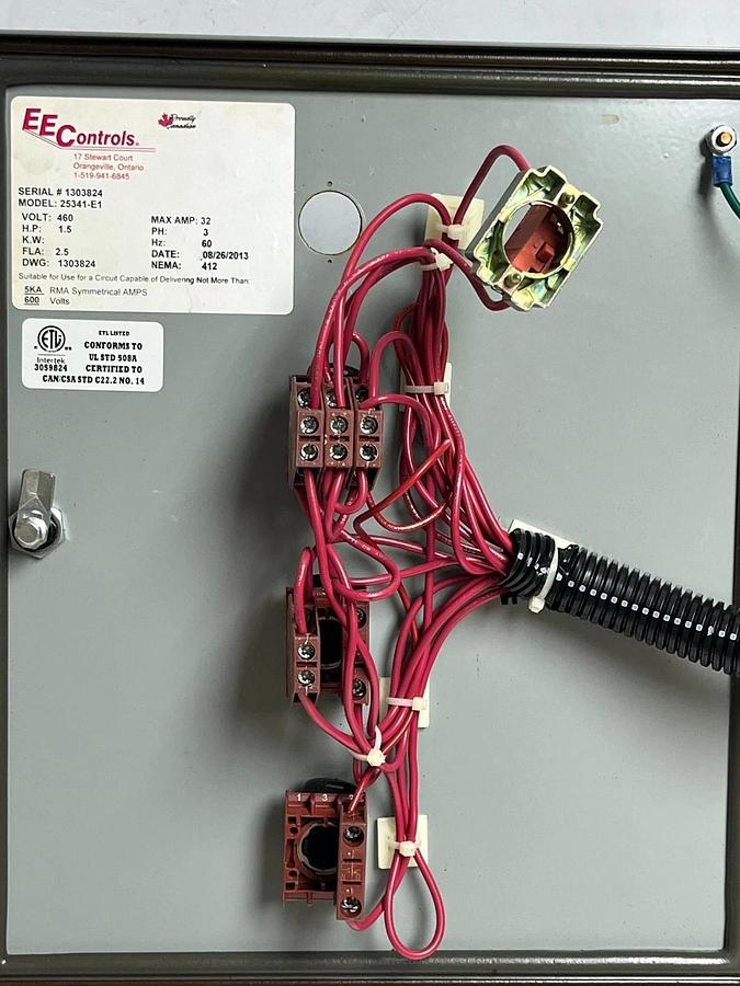 New Nordock 25341-E1 Hydraulic Dock Leveler Control Panel 460V *MISSING BUTTON*