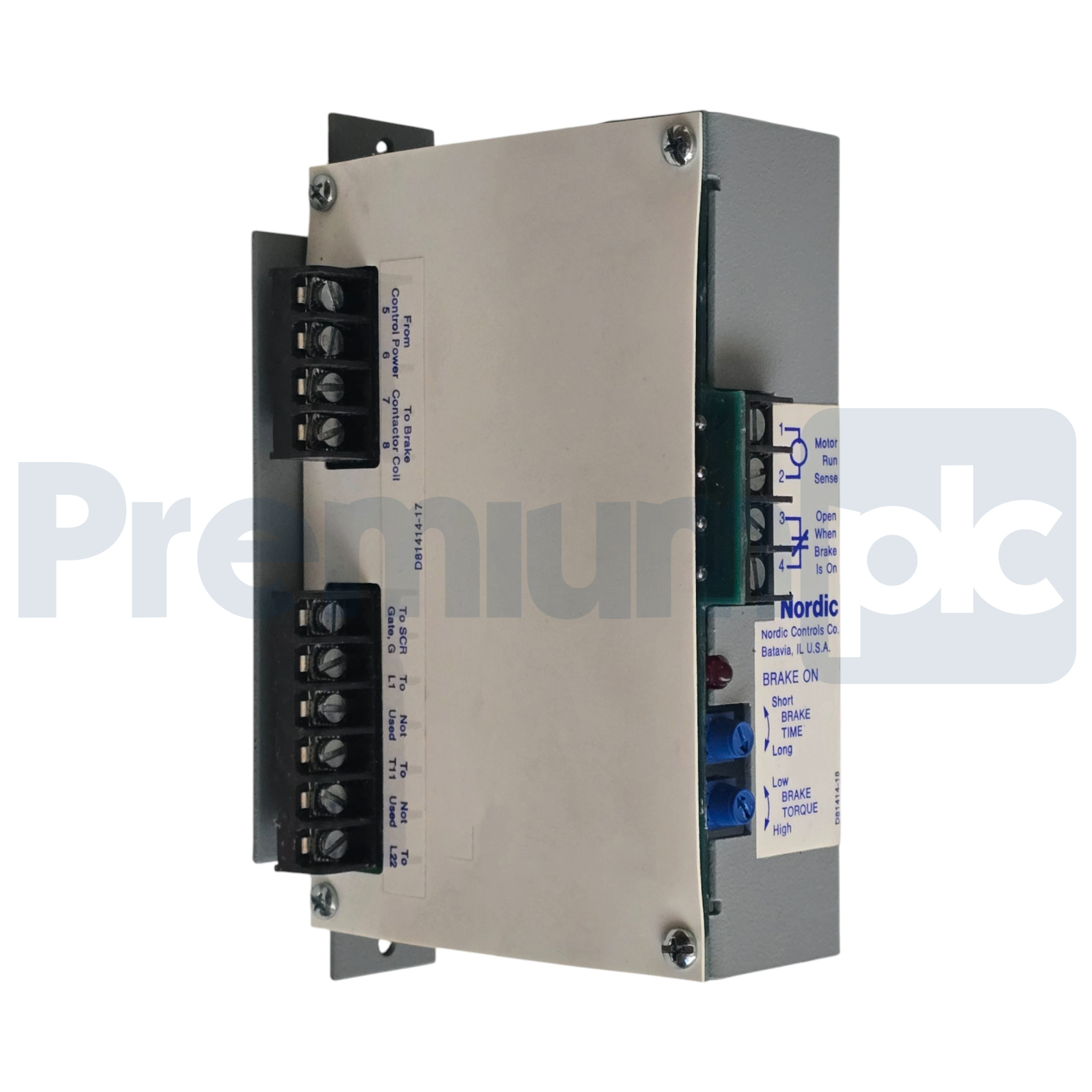 Used SIEMENS NORDIC CONTROLS D81510002 BRAKE CONTROL BOARD 230/460V 60HZ 1/3PH NSNP