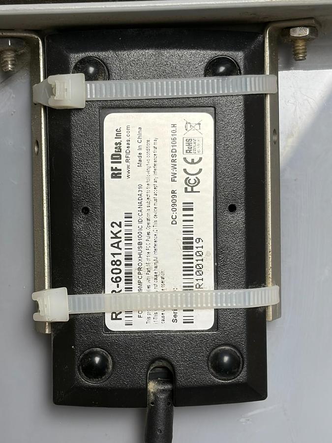 Used Hoffman A12106CHQRFGW Control Panel Badge Scan Unit RF IDeas RDR-6081A2