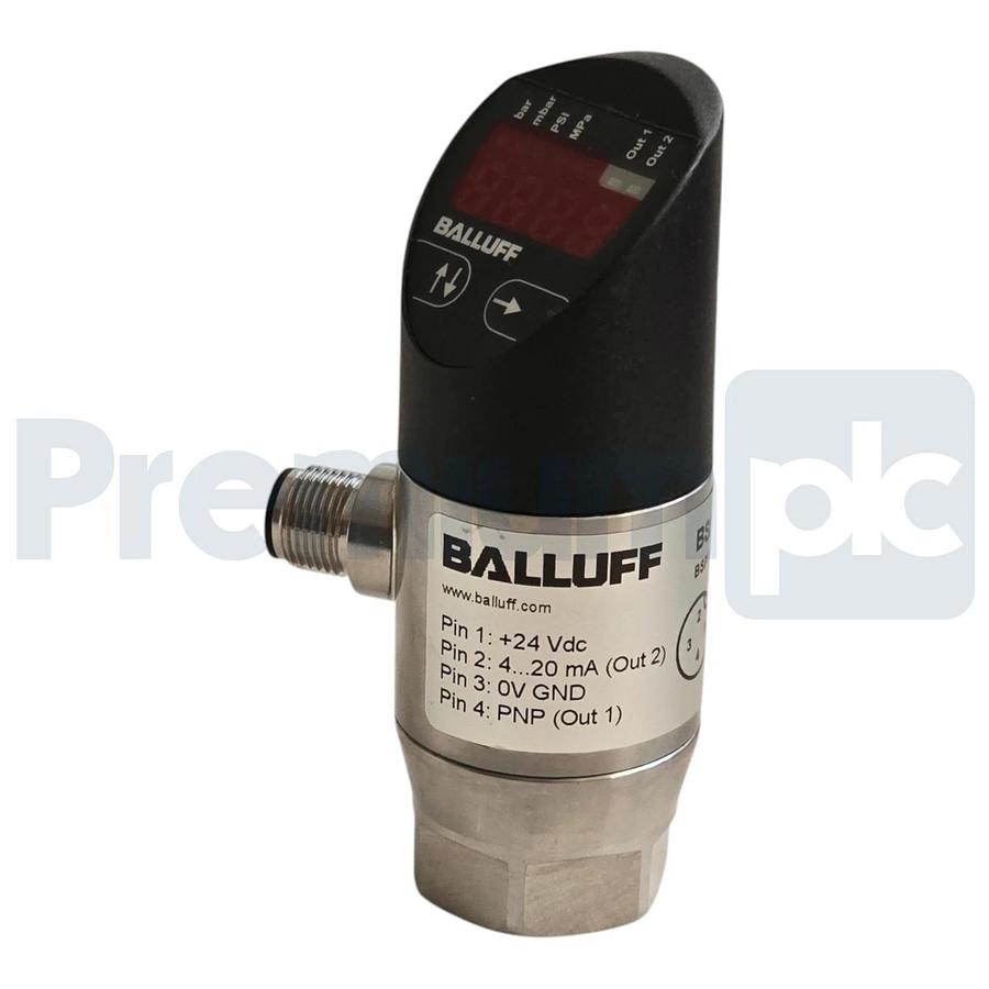 Balluff BSP0017 Digital Pressure Sensor M12 0...20 bar BSP B020-EV002-A02A0B-S4