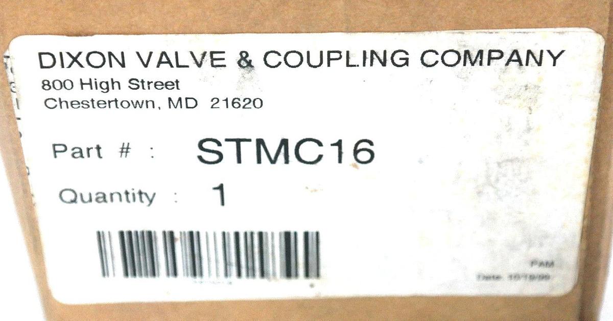Used NEW DIXON STMC16 STRAIGHT THROUGH INTERCHANGE MALE COUPLER 2" NPT
