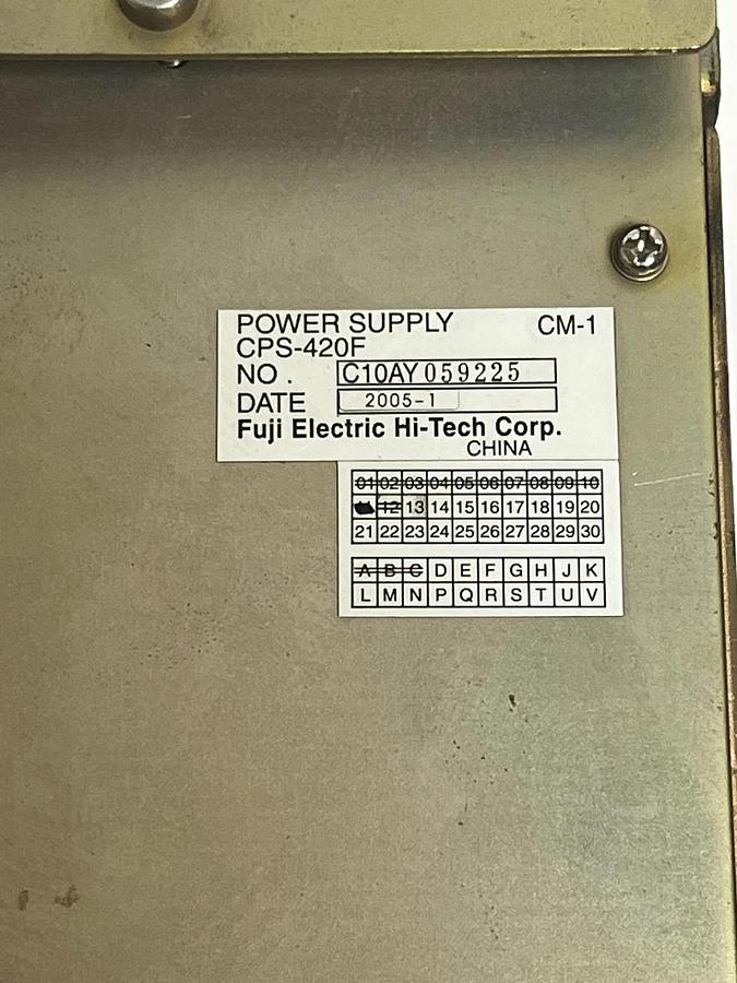 Used Yaskawa Motoman NX100 CPU Rack JZNC-NRK01-1 w/ JANCD-NCP01-1 & CPS-420F PSU