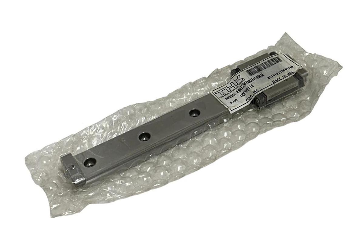 Used THK RSR12WZMUU+190LM / RSR12WZMUU / 190LM LINEAR SLIDE & RAIL OEM NSFS