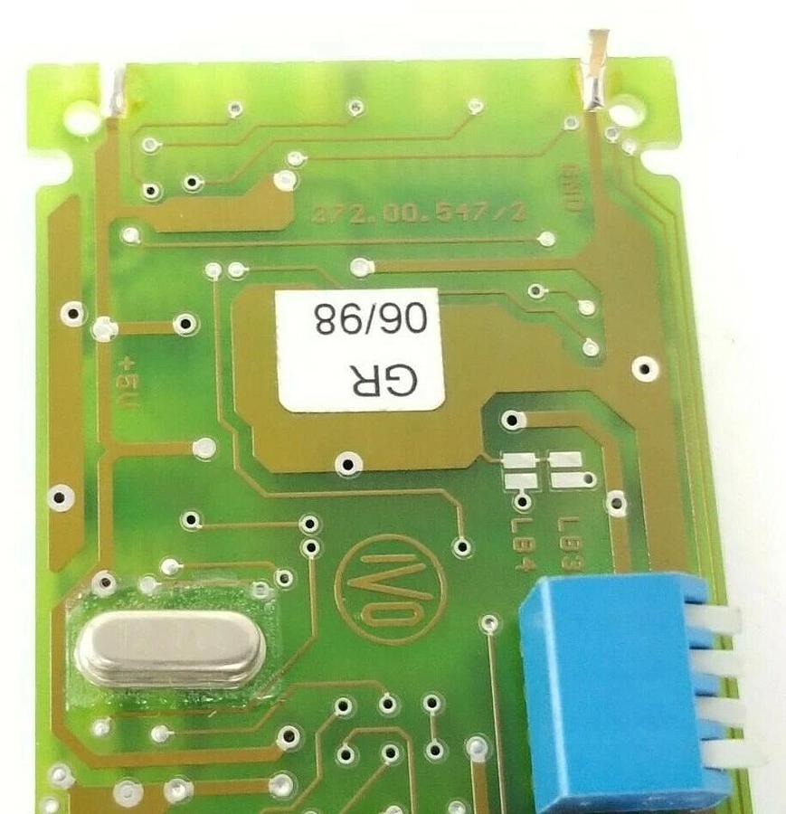Used IVO INDUSTRIES 372.00.547/2 CONTROL BOARD 00.547/2