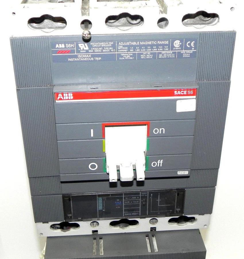Used ABB AF460W-30 WELDING ISOLATION CONTACTOR AF460 W/ SACE S6 CIRCUIT BREAKER