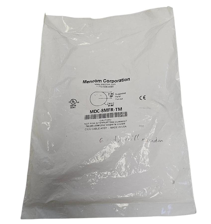 Used NEW MENCOM CORPORATION MDC-8MFR-TM 8 PL ML-FM THRU MOUNT RECEPTACLE