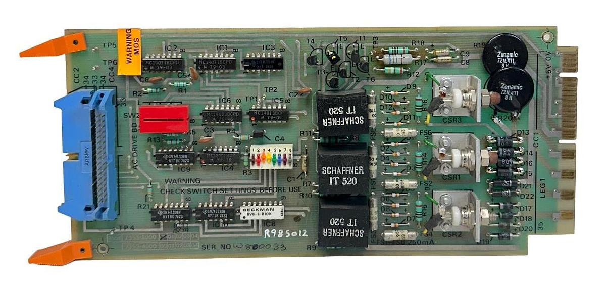 Used CROSFIELD ELECTRONICS 7353-3000 / 7353-4001 CONTROL BOARD USNP