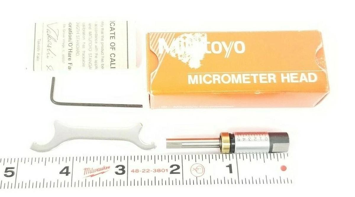 Used NIB MITUTUOYO 148-501 MICROMETER HEAD 148501, MHA1-.5''
