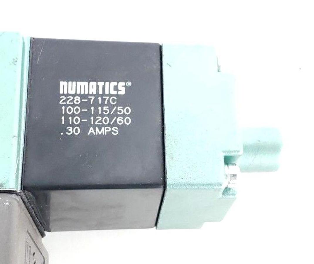 Used NUMATICS A23SS43AF SOLENOID VALVE A23SS400F W/ (2) 228-717C COILS 110-120/60