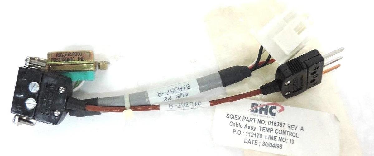 NEW SCIEX 016387 TEMPERATURE CONTROL CABLE ASSEMBLY REV. A