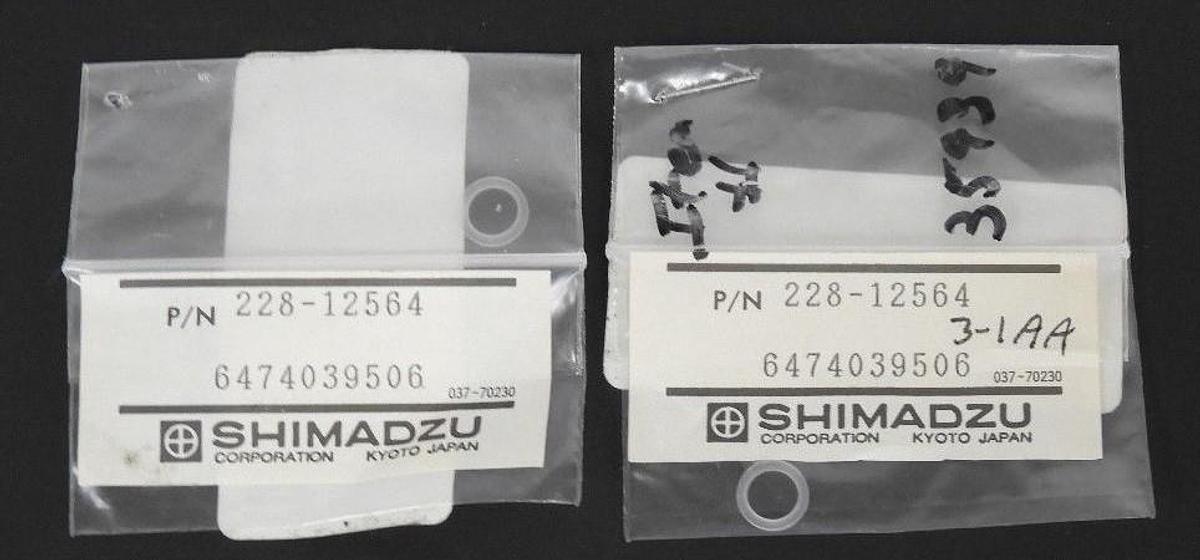 Used LOT OF 2 NEW SHIMADZU 228-12564 PACKING IN-LINE FILTER LC-10A