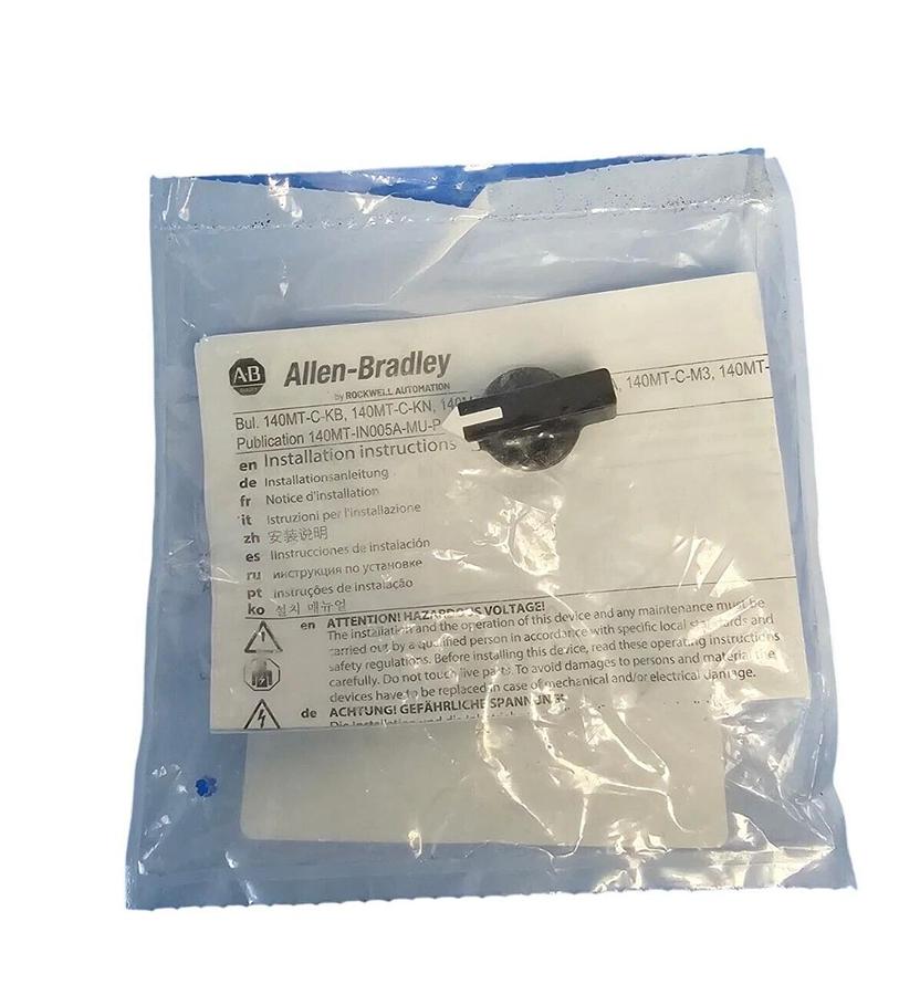 Used NEW ALLEN BRADLEY 140MT-C-KN LOCKABLE ROTARY HANDLE 140MTCKN SER. A
