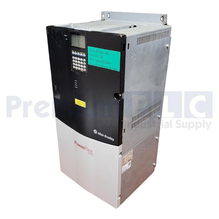 Used USED ALLEN BRADLEY 20BD096A0ANNAND0 /B PowerFlex 700 AC DRIVE VFD 480V 96A 75HP