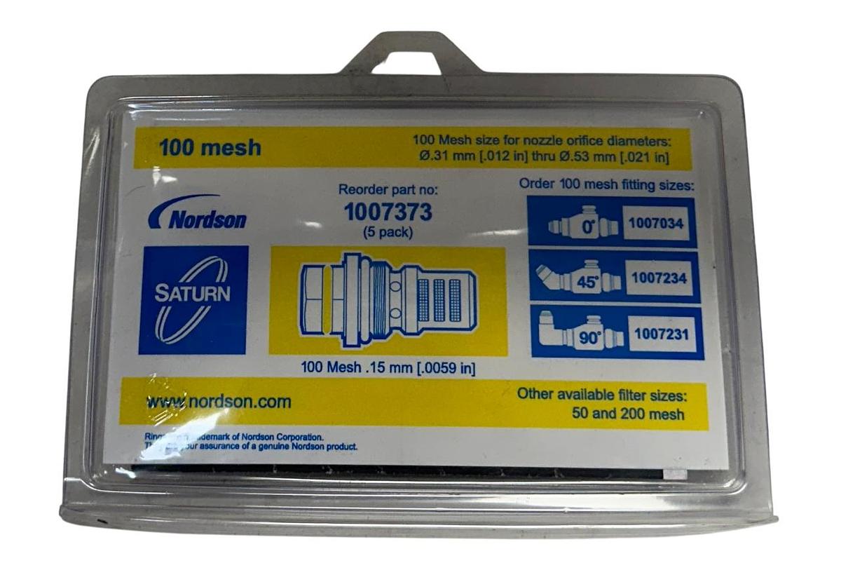 Used NORDSON 1007034 SATURN IN-LINE FILTER ASSEMBLY 100 MESH 1007373 NSMP