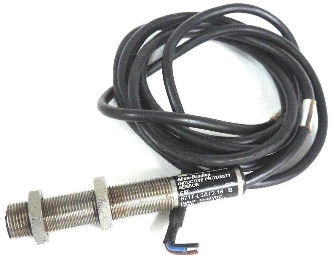 Used ALLEN BRADLEY 871T-L2A12-16 SERIES B INDUCTIVE PROXIMITY SENSOR SWITCH 10-30VDC