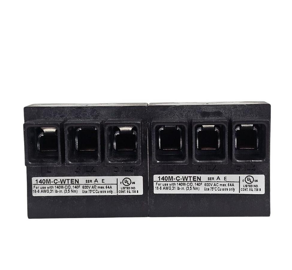 LOT OF 2 NEW ALLEN BRADLEY 140M-C-WTEN SER. A BUS BAR FEEDER TERMINALS
