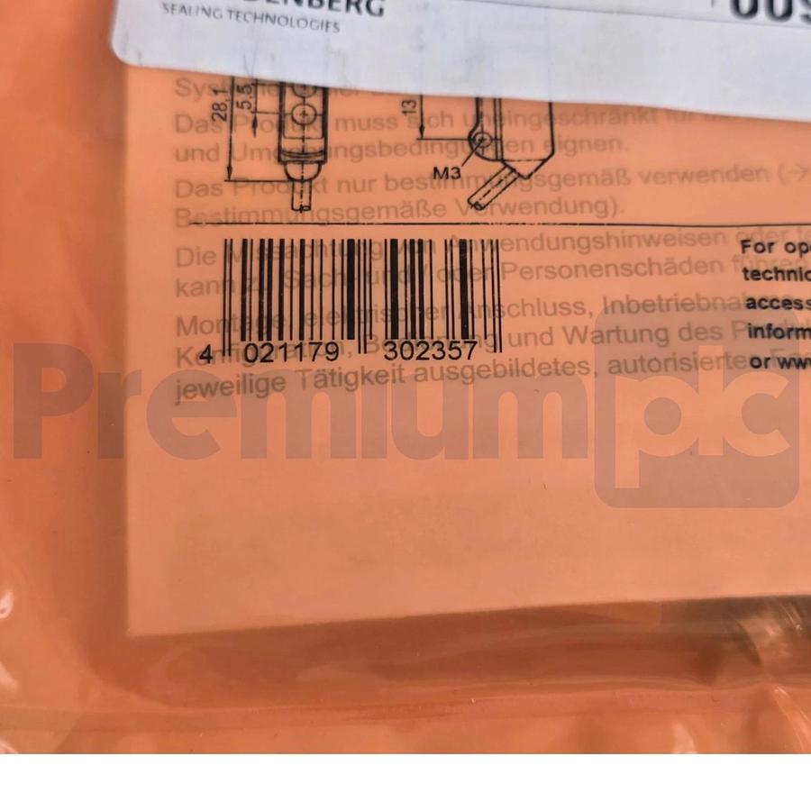 Used ifm O8H208 Diffuse Reflection Sensor w/BG Suppr. O8H-FPKG/IO-Link/0,30M/AS/3P 4021179302357