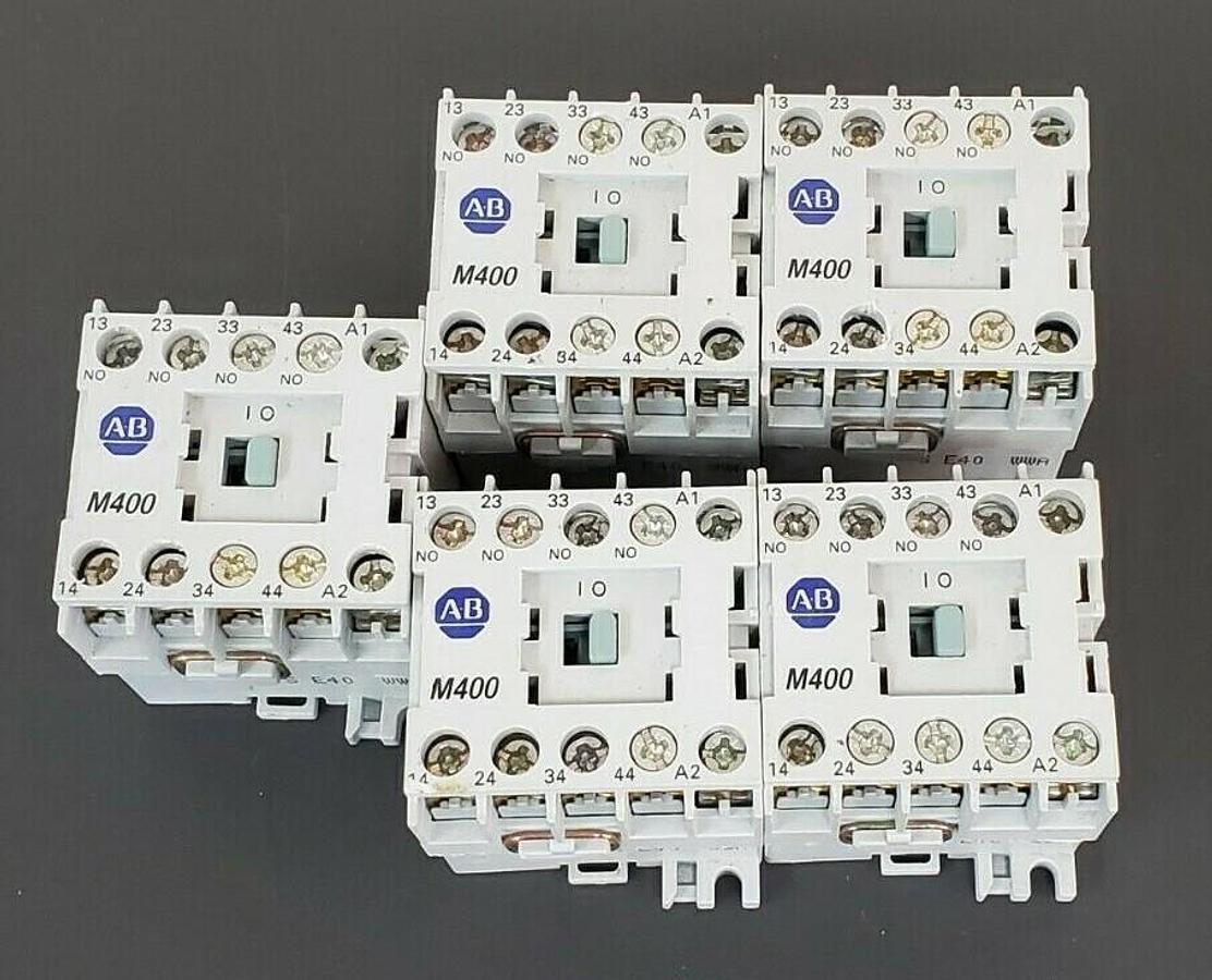 Used LOT OF 5 ALLEN BRADLEY 700DC-M400 RELAYS 24V DC, SER. A, 700DCM400