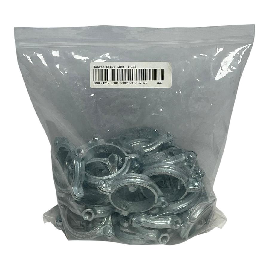 Lot of 30 Galvanized Split Pipe Ring Hanger 1-1/2" IPS Malleable Iron , NSNP