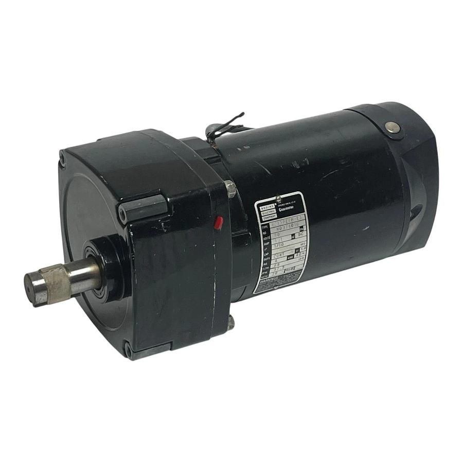 Used Bodine Electric 42X5BEPM-E3 90V DC Gearmotor 1/10 HP 57.5 RPM 88 LB-IN 30:1 CONT