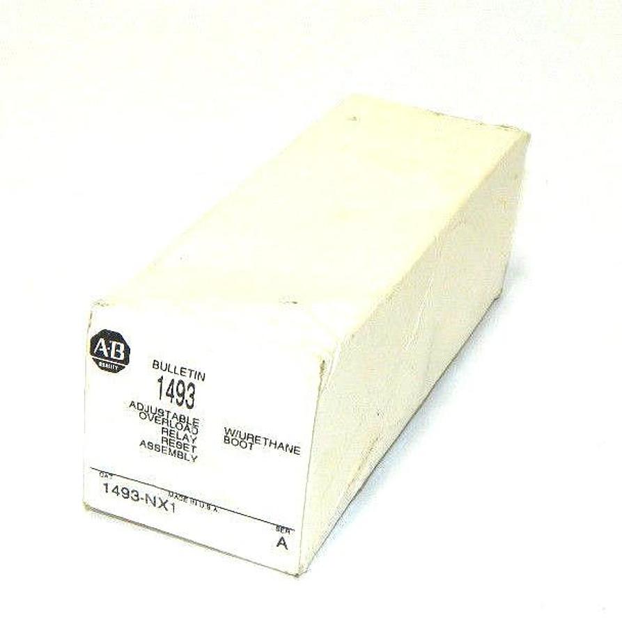 Used NEW ALLEN BRADLEY 1493-NX1 SER. A, OVERLOAD RELAY RESET ASSEMBLY 1493NX1A