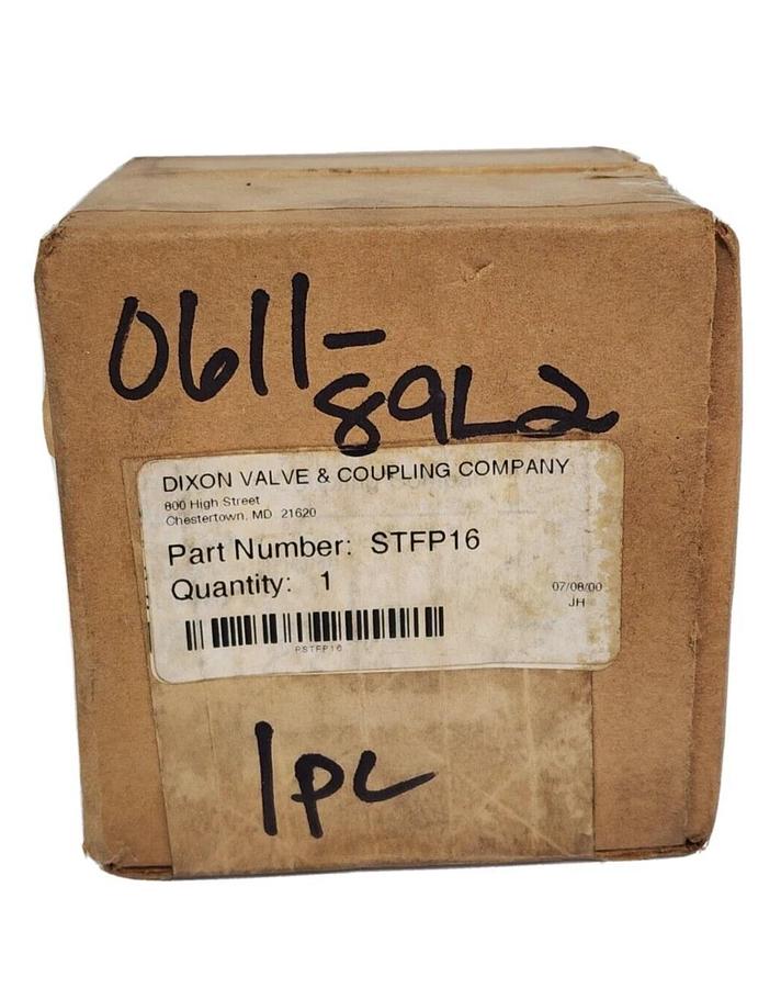 Used NIB DIXON VALVE & COUPLING COMPANY STFP16 2" STEEL STRAIGHT THROUGH FEMALE PLUG