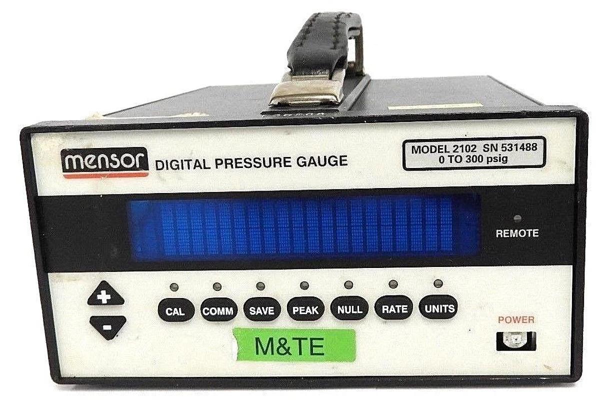 Used MENSOR 2102 DIGITAL PRESSURE GAUGE 0 TO 300 PSIG