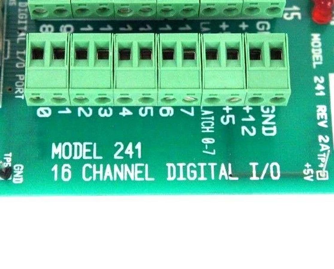 Used SCIEMETRIC INSTRUMENTS MODEL 241 16 CHANNEL DIGITAL I/O BOARD REV 2A