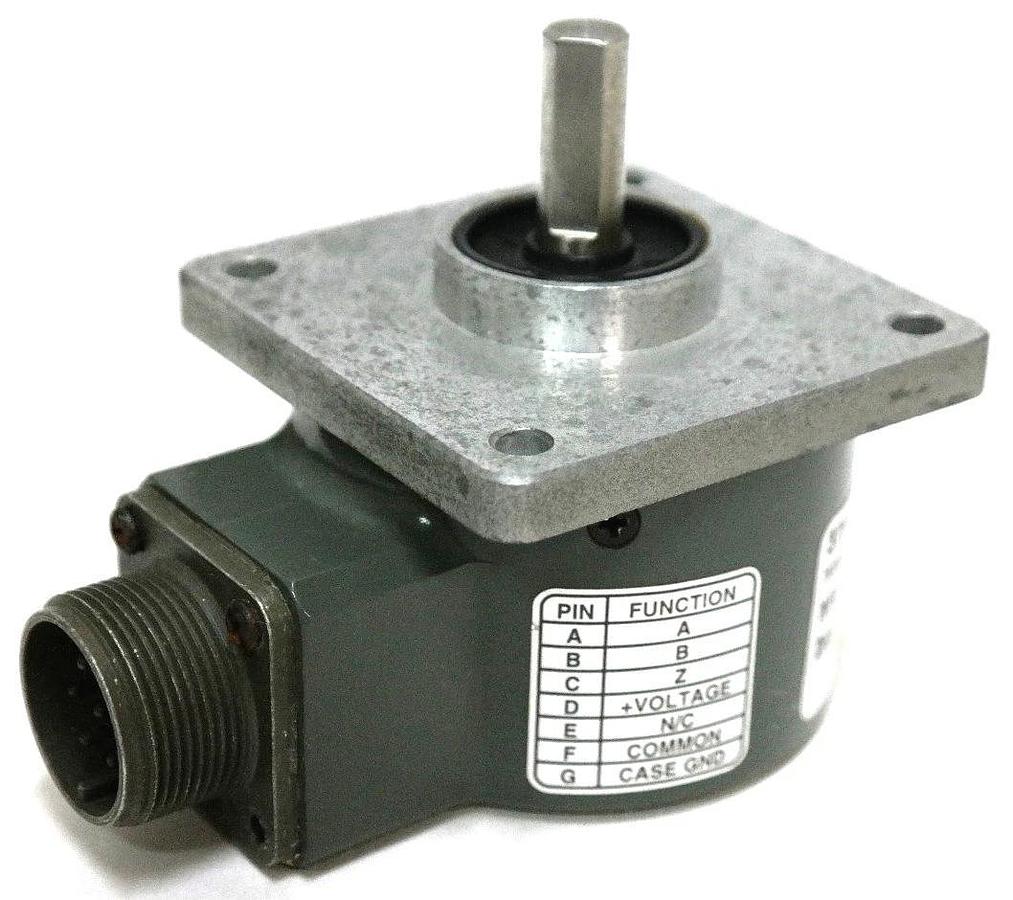 Used VIDEO JET HA6251800010136, 375065-01 REV BA ENCODER 3/8", 1800 PPR