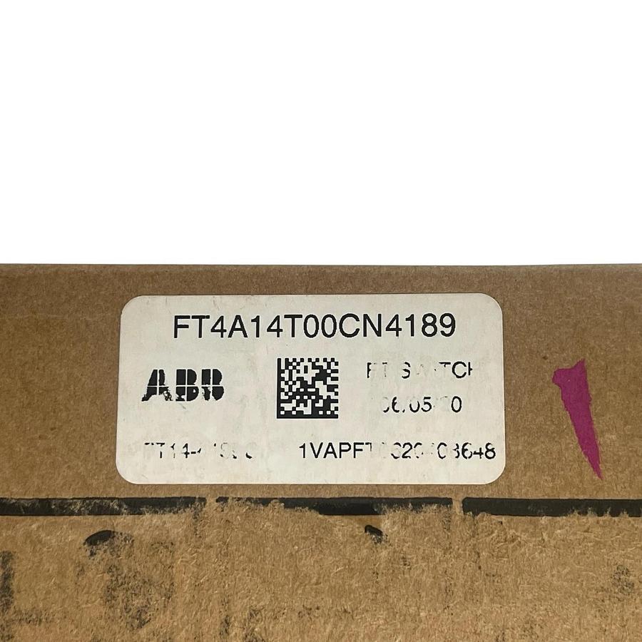 ABB FT4A14T00CN4189 FT-14 Flexitest Switch 14 Pole Clear Cover Screw Terminals