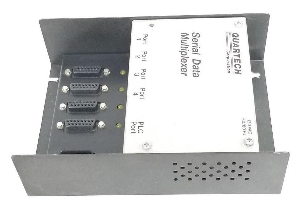 Used QUARTECH SERIAL DATA MULTIPLEXER 120VAC, 50/60HZ, 8517