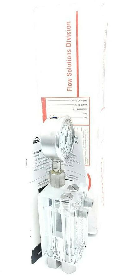 Used NIB FLOWSERVE KYTOLA X29540-D-CV SEAL GARD II GPH FLOWMETER 0-40 GPH 0-300 PSI