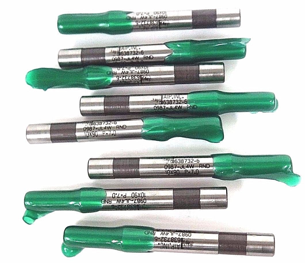 NIB AIP INC. 638732-6 PUNCH 0987-JL4W RND 10X90 P-7.0 H10-RP - LOT OF 8