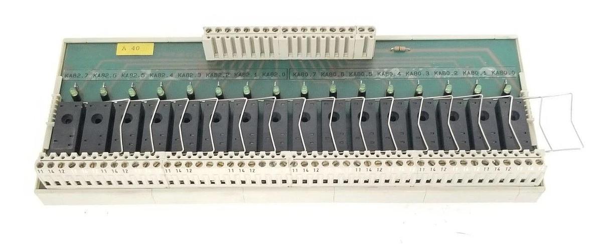 Used WIELAND BAMBERG 99.803.5257.0 TRANSFER TERMINAL MODULE 08.000.0060.6