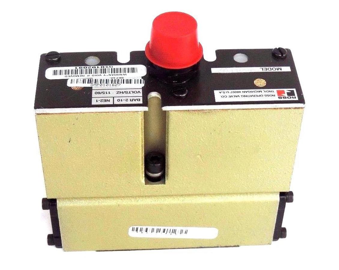 Refurbished ROSS 8077B3342 PNEUMATIC PILOT VALVE 115V, 60HZ, BAR 2-10, NE2-1