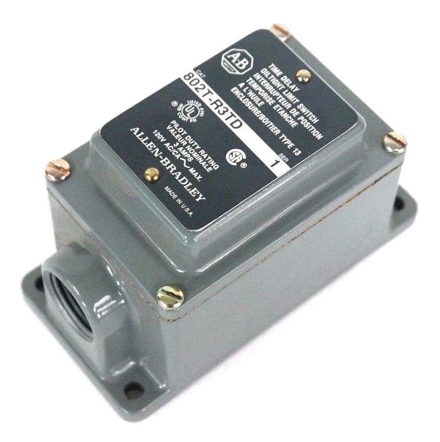 Used NEW ALLEN BRADLEY 802T-R3TD SER. 1 OILTIGHT LIMIT SWITCH 802TR3TD