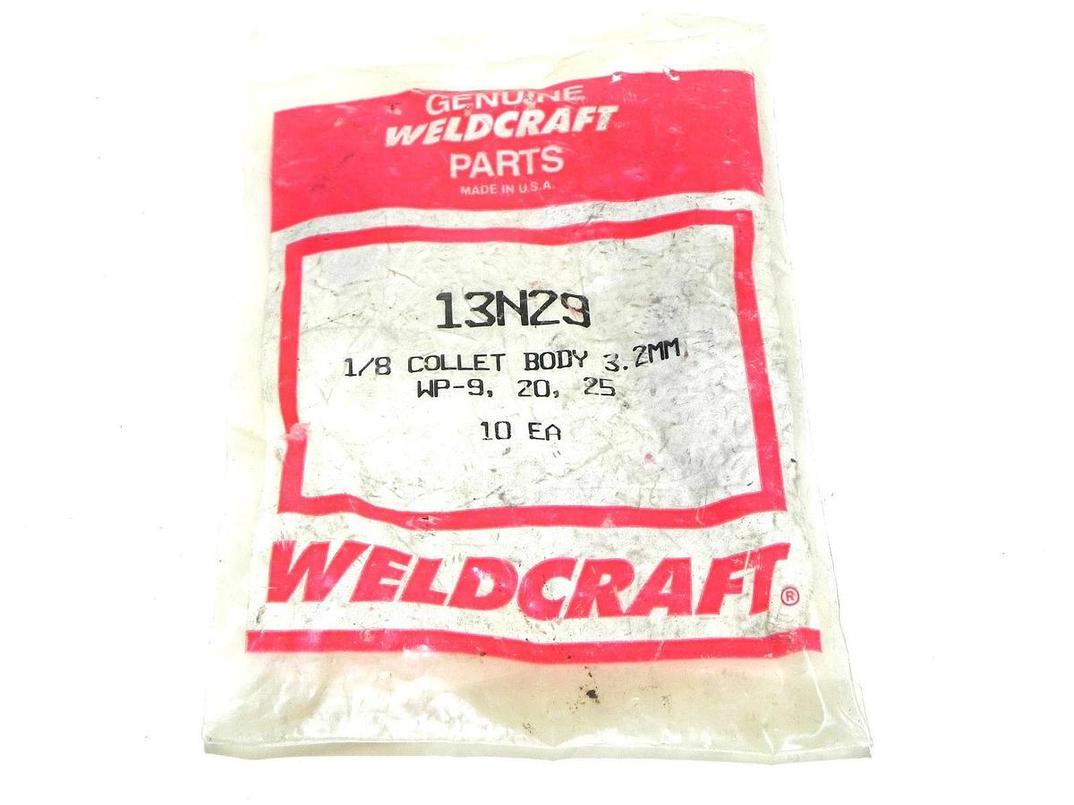 NEW WELDCRAFT 13N29 1/8 COLLECT BODIES 9/PK 3.2MM