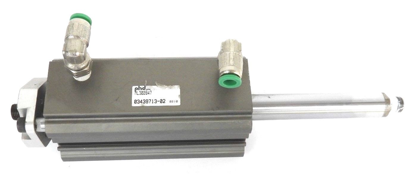 Used PHD INC. ML302847 ROTARY ACTUATOR CYLINDER 03438713-02, 0343971302
