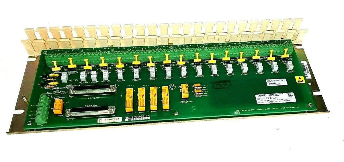 Used FISHER CONTROLS 41B9148X03R TYPE: CL6862 41B9145 REDUNDANT SINGLE ANALOG INPUT