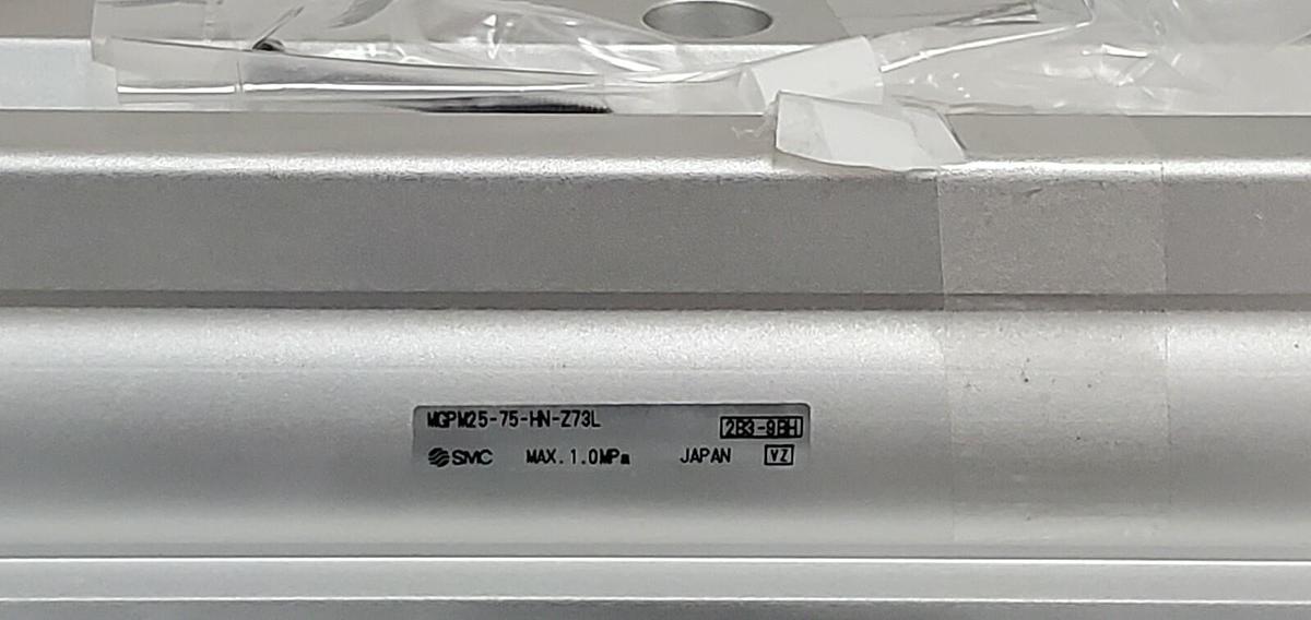Used NEW SMC MGPM25-75-HN-Z73L COMPACT GUIDE CYLINDER W/ 2 D-Z73 REED SWITCHES