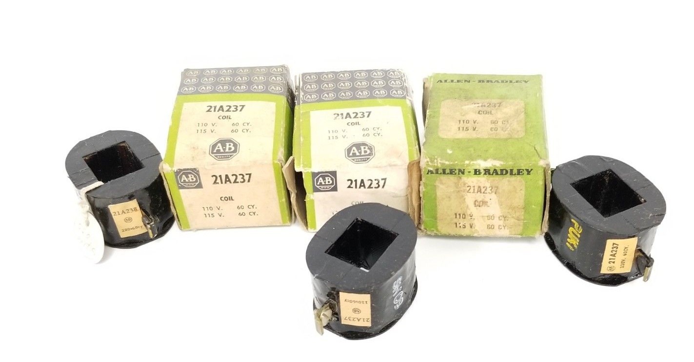Used LOT OF 3 NEW ALLEN BRADLEY 21A237 COILS 110V 60CY, 115V 60CY