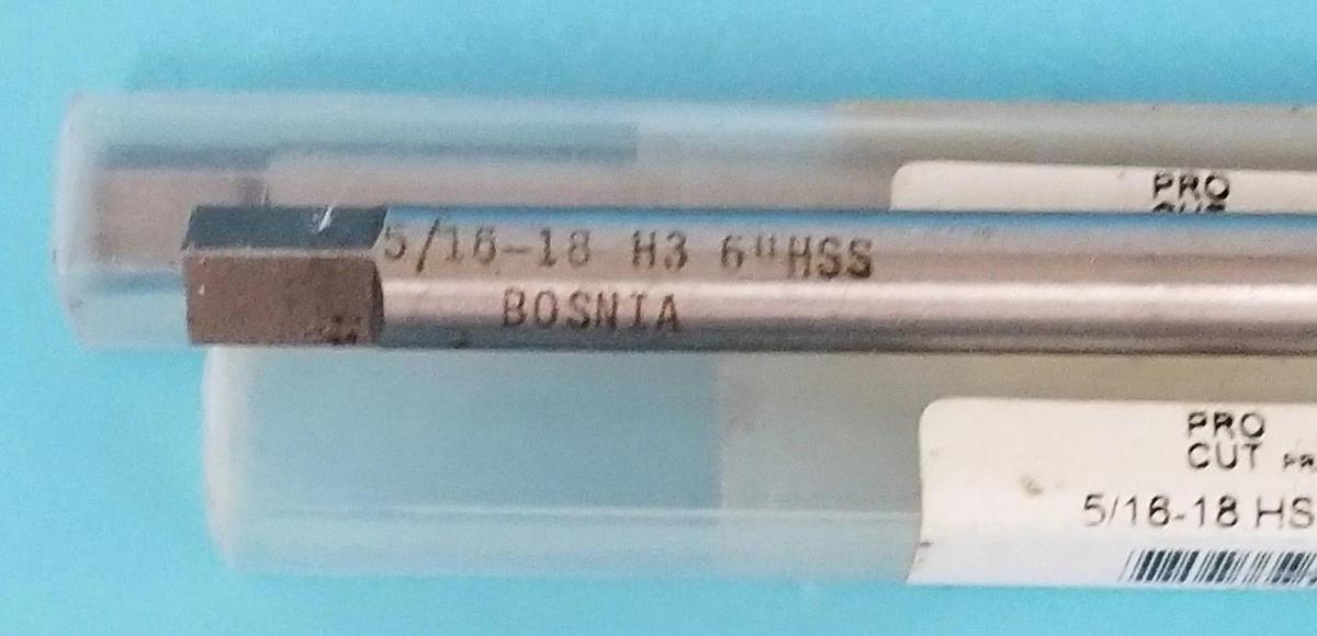 Used LOT OF 3 NEW PRO CUT TOOL CO. 0836-7819 5/16-18 HS PULLEY TAPS 6 OAL