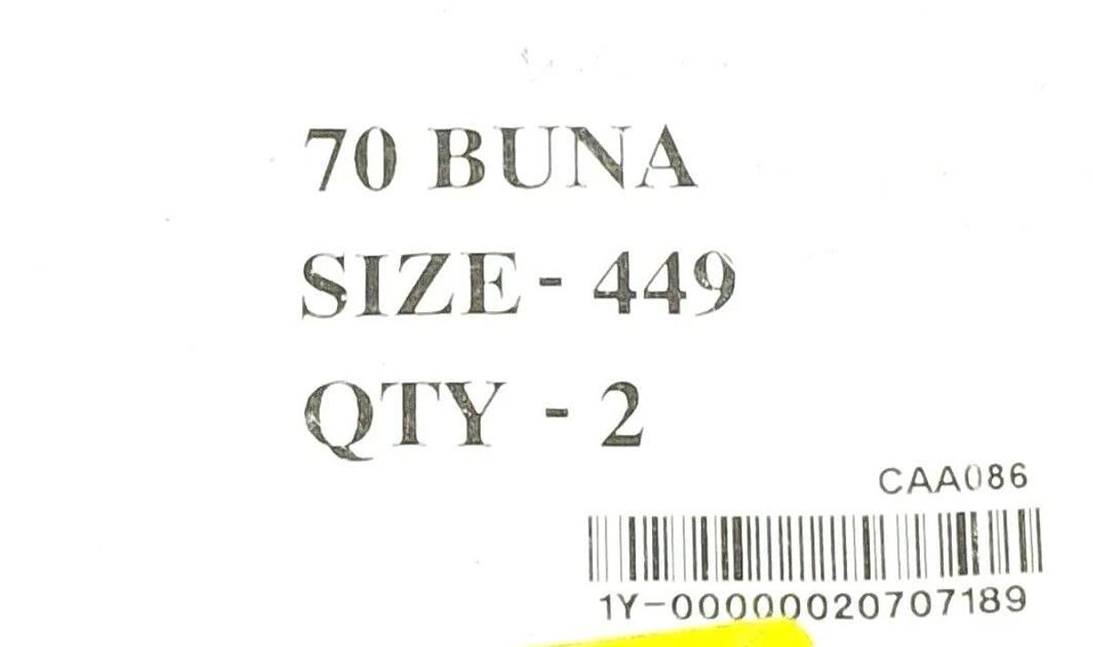 Used LOT OF 2 NEW 70 BUNNA 449 O-RINGS
