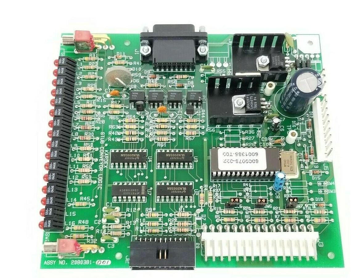 Used NEW KARDEX 2080381-001 STUB CONVERYOR LOGIC BOARD 2080381001 REV. D, 2080380