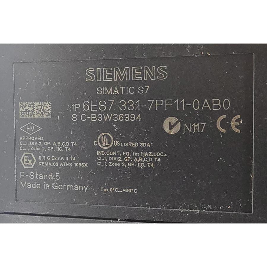 Siemens 6ES7331-7PF11-0AB0 SIMATIC S7-300 Analog Input SM331 8AI Thermocouples