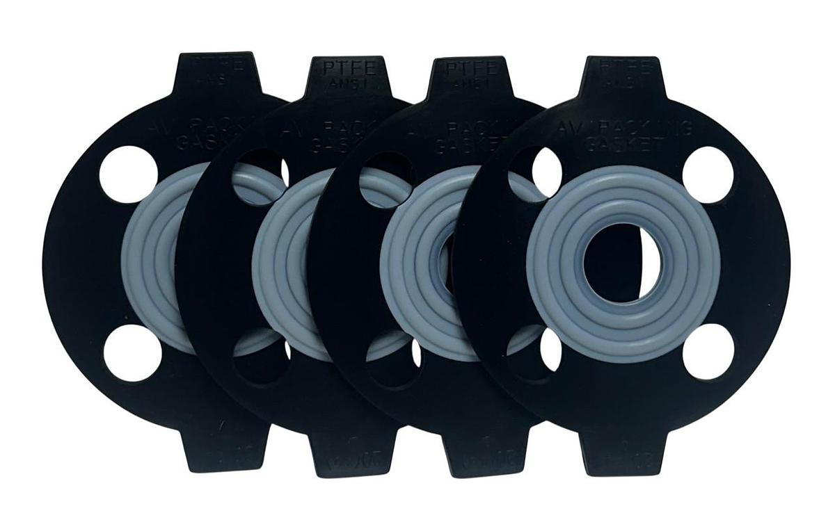 Used 4 ASAHI 20 (3/4) ANSI AV PACKING GASKETS PTFE OEM 3/4'' FLANGE BONDED NSNP