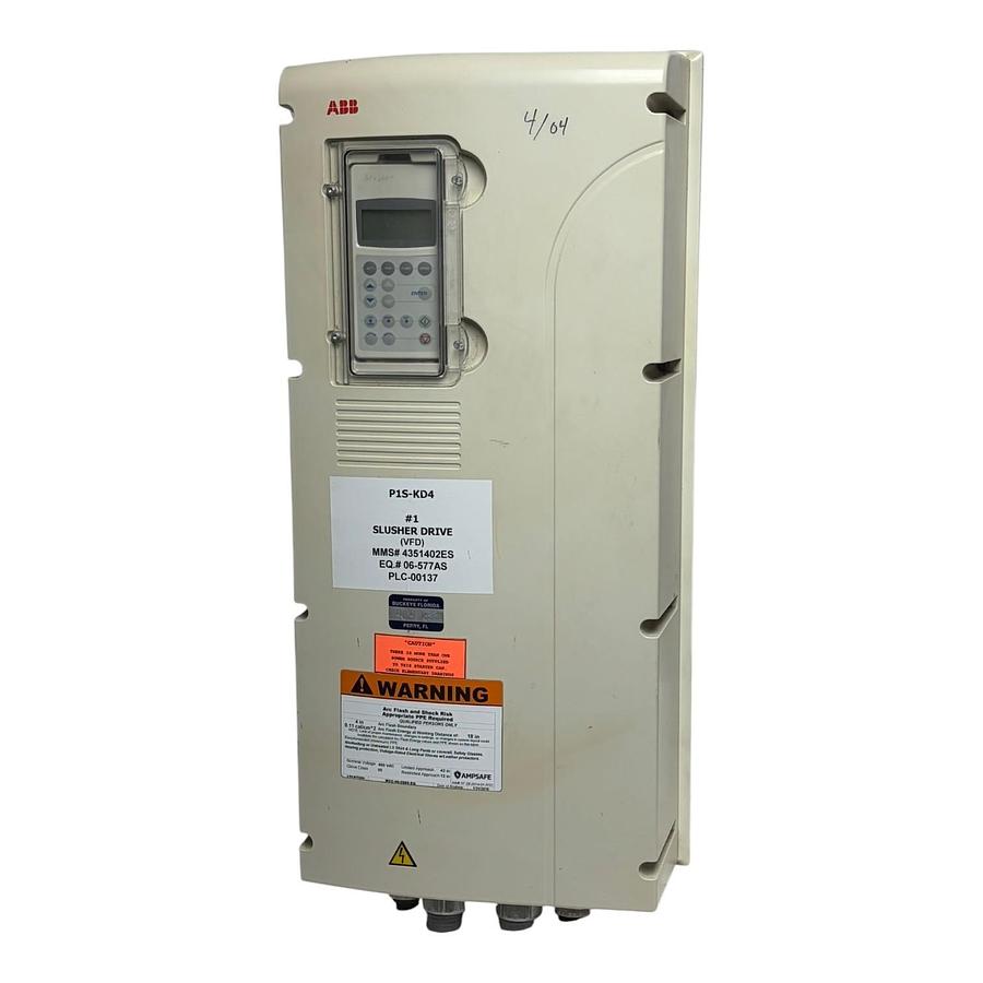 Used ABB ACS800-U1-0040-5+B056 Variable Frequency VFD AC Drive 40 HP 52A