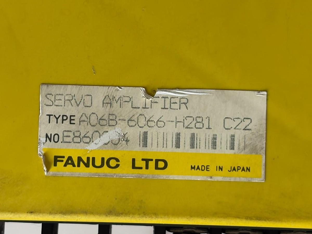 Used Fanuc A06B-6066-H281 C Series AC Servo Amplifier Module C22