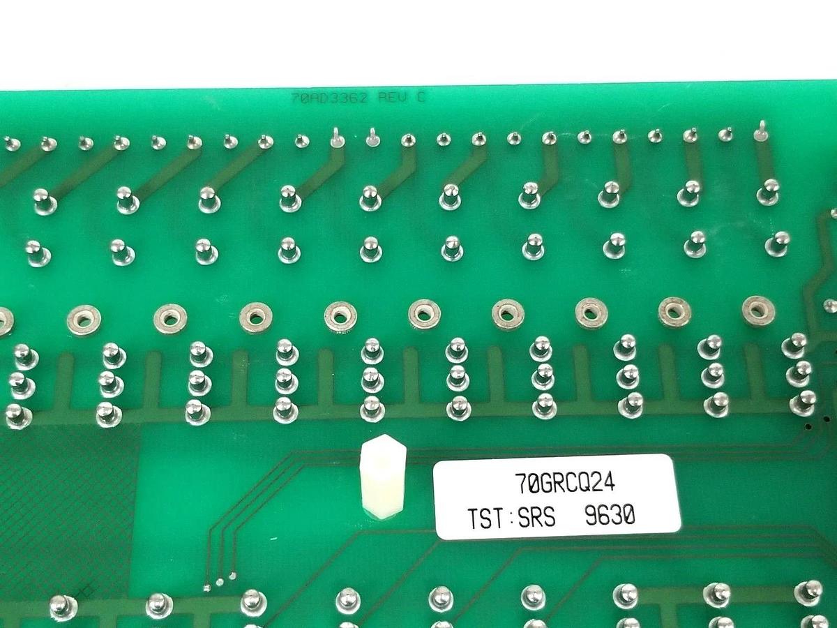 Used GRAYHILL 70GRCQ24 I/O RELAY MOUNTING BOARD 70AD3362 REV. C